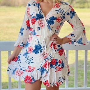 Floral Wrap Dress